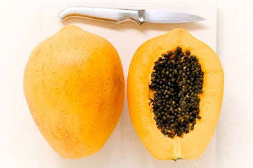 Large Yellow Round Pawpaw - Carica Papaya - Tropical Fruit - 5 Seeds