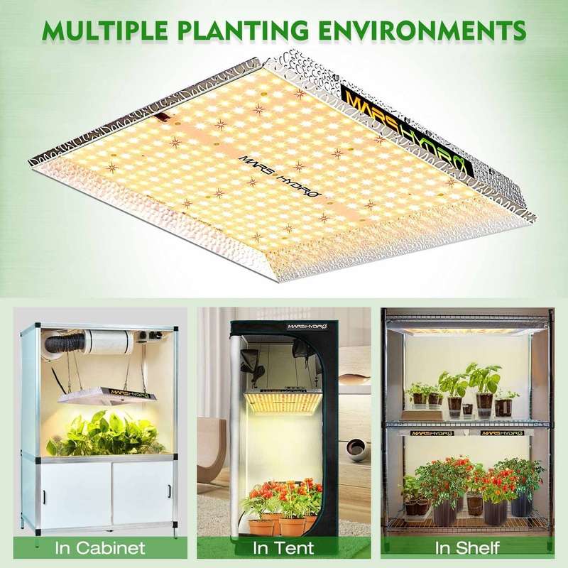 Mars Hydro TS-1000 150W Full Spectrum LED Grow Light - Hydrop... - Mars Hydro TS-1000 LED Grow Light