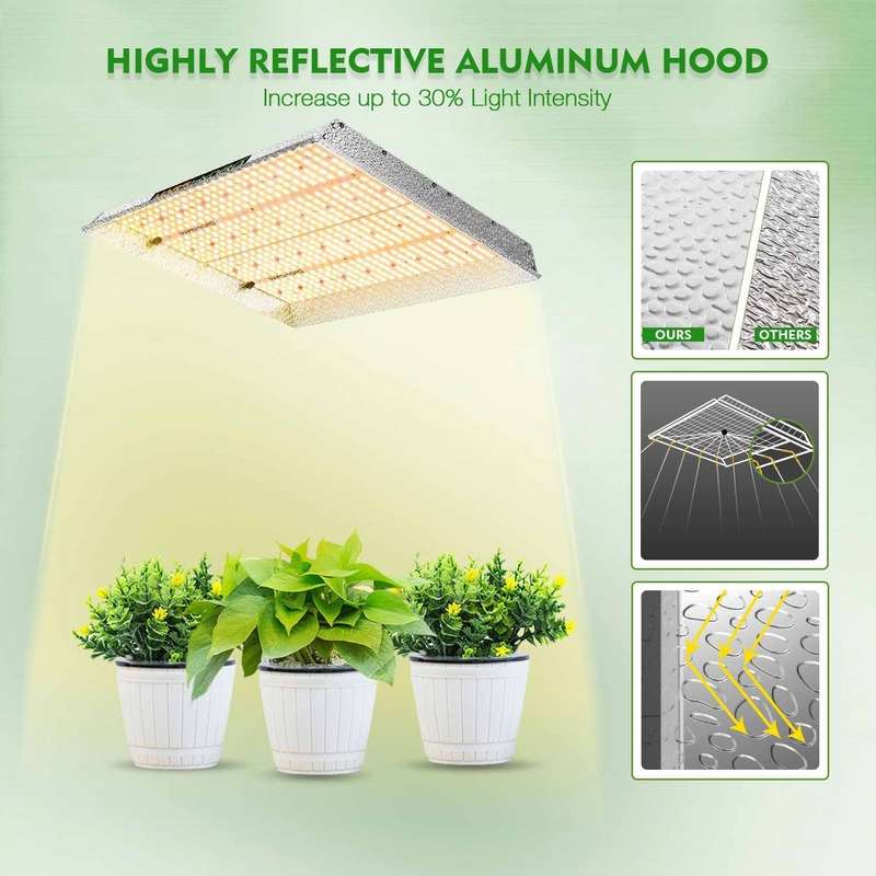 Mars Hydro TSW-2000 300W Full Spectrum LED Grow Light - Hydr... - Mars Hydro TSW-2000 LED Grow Light