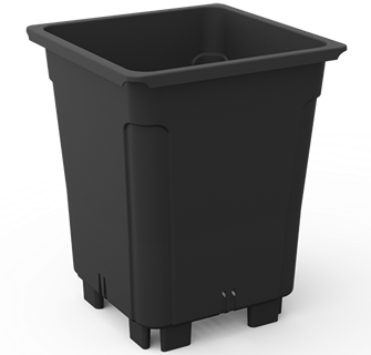 Bato Square Pots with Legs - Hydroponic / Soil Pots - Bato Square Pot with Legs - 7L