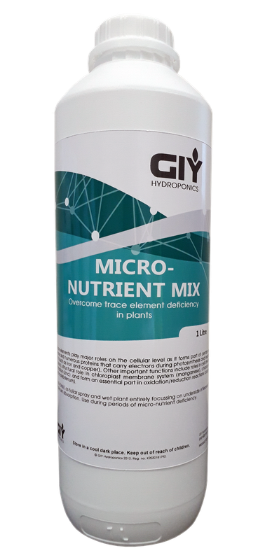 GIY Hydroponics Micro Nutrient Mix 1 Liter - Hydroponic Additives