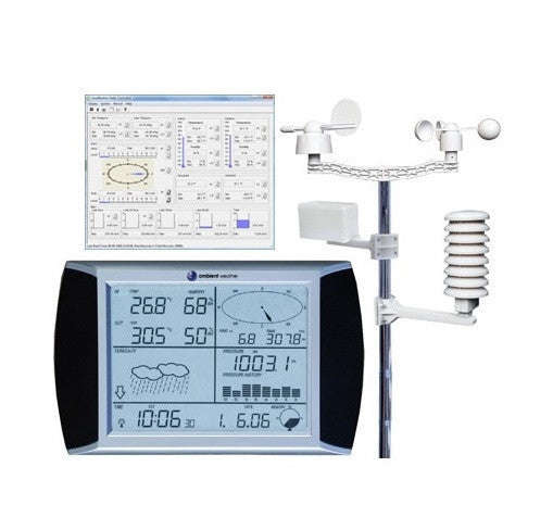 Professional Touch Screen Weather Station with PC Interface
