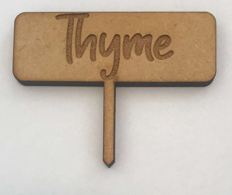Hand Made Wooden Herb Mini Plant Markers T Shaped