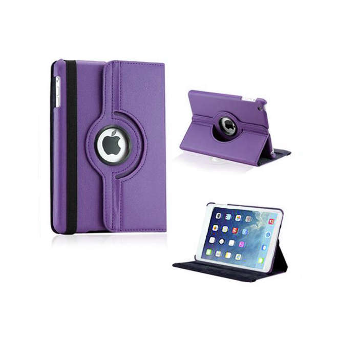 iPad Mini 1/2/3 Rotatable Case - Purple - 1+
