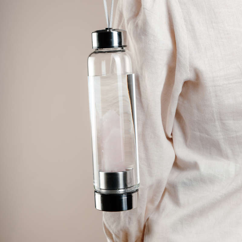Rose Quartz Water Bottle