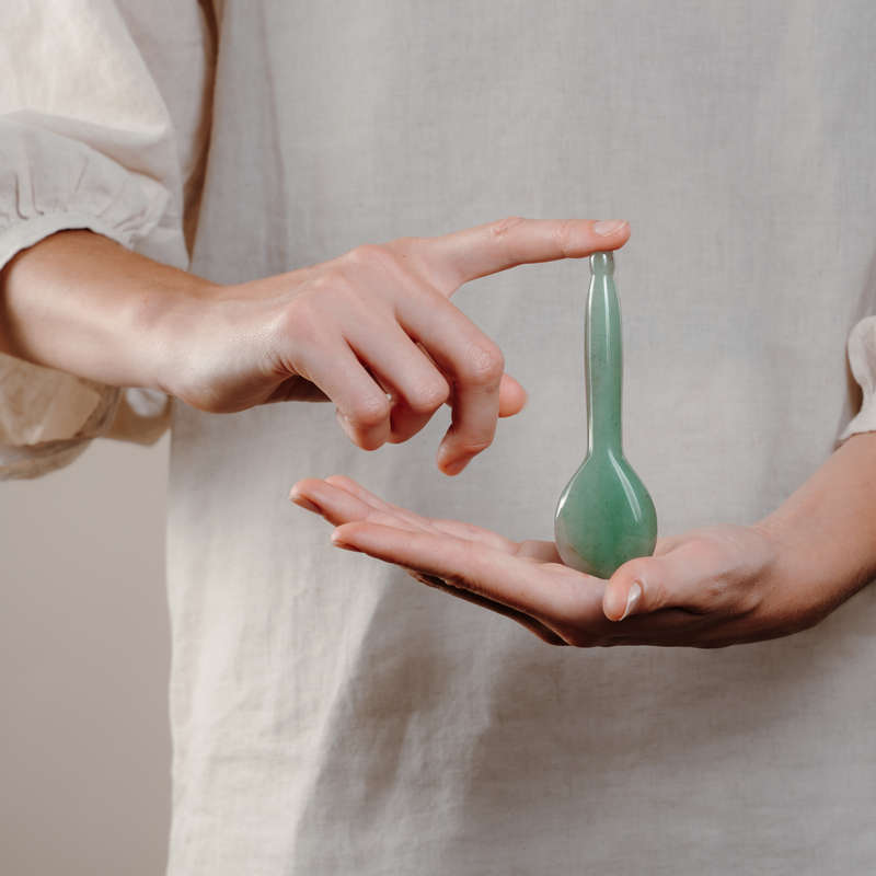 Jade Acupressure Gua Sha Spoon