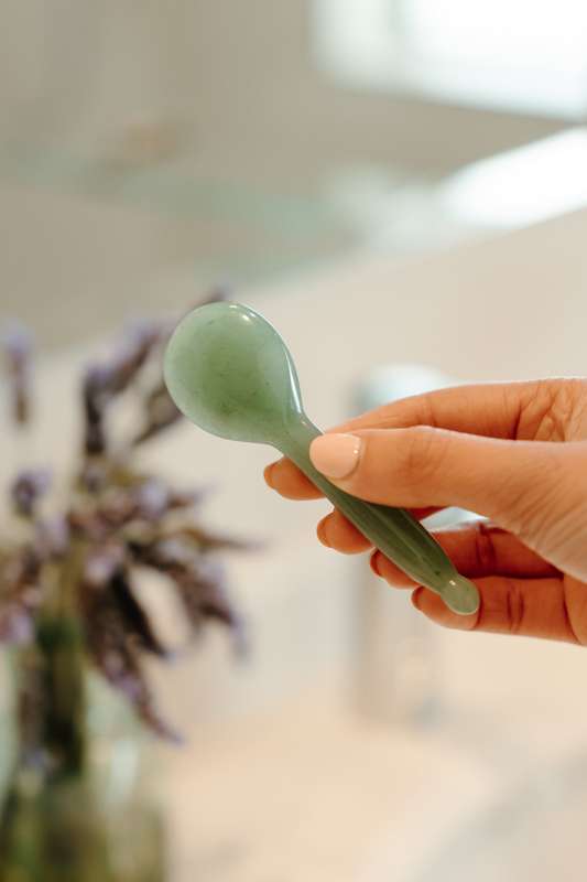Jade Acupressure Gua Sha Spoon