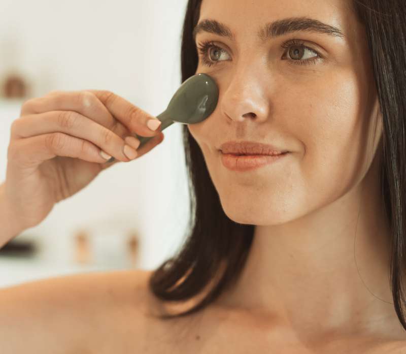 Jade Acupressure Gua Sha Spoon