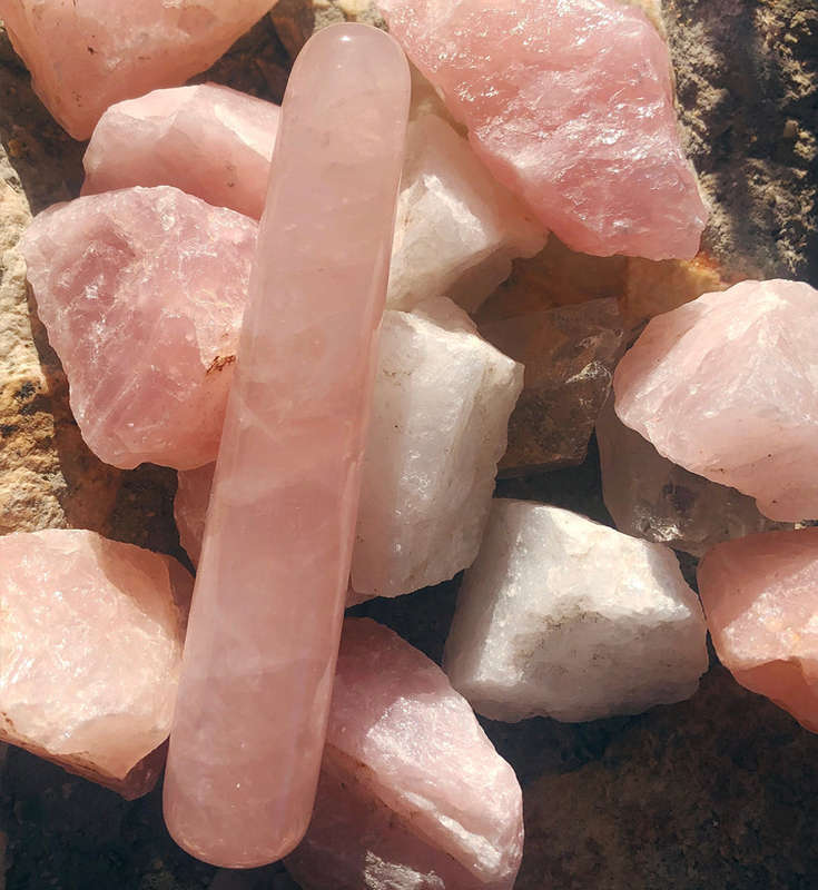 Rose Quartz Yoni Wand
