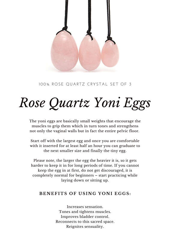 Rose Quartz Yoni Eggs (Without Strings)