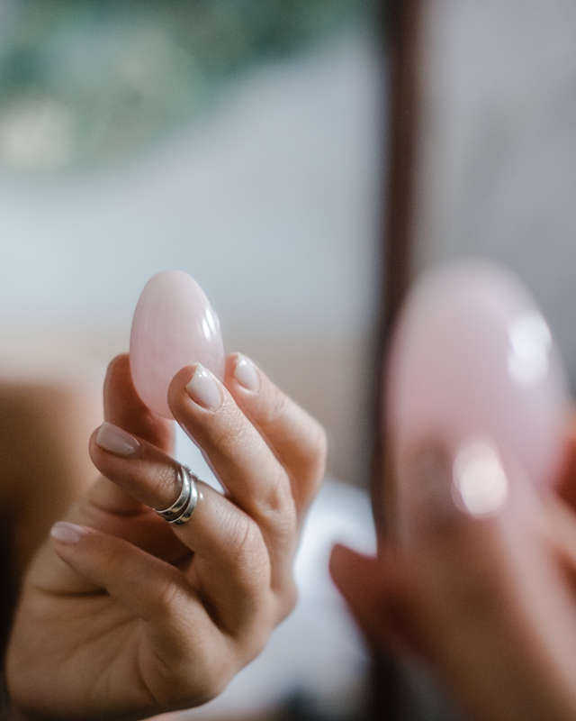 Rose Quartz Yoni Eggs (Without Strings)