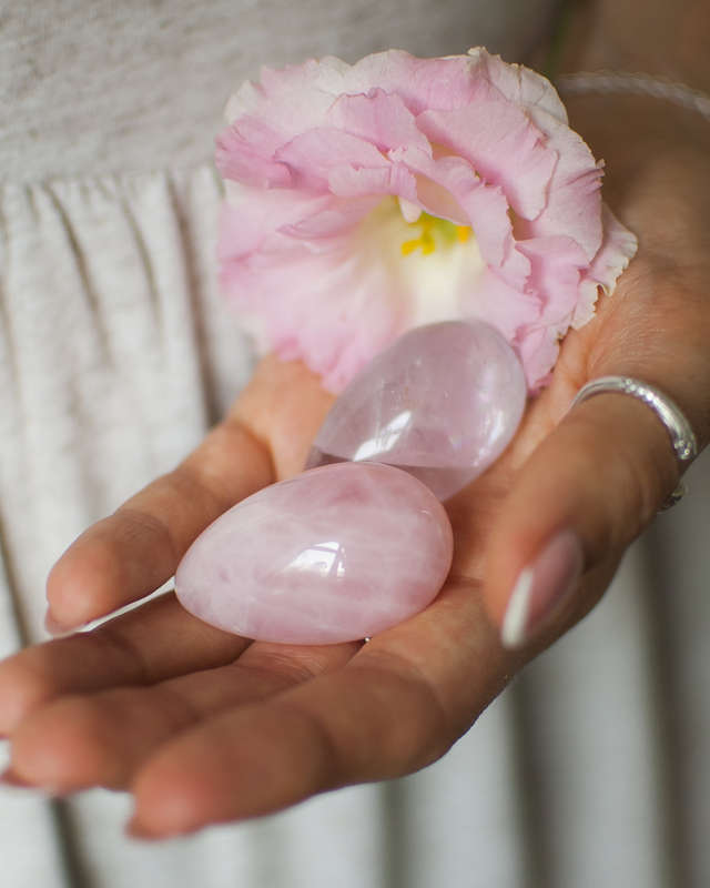 Rose Quartz Yoni Eggs (Without Strings)