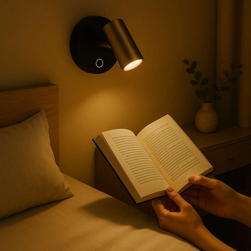 Prince Black and Gold LED Wall Light Dimmable
