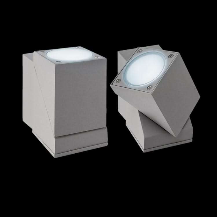 Blake Grey Square Wall Light - LED 5W 360° Tilt
