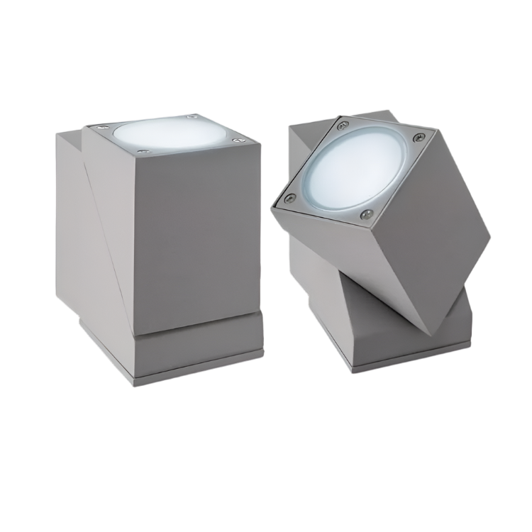 Blake Grey Square Wall Light - LED 5W 360° Tilt