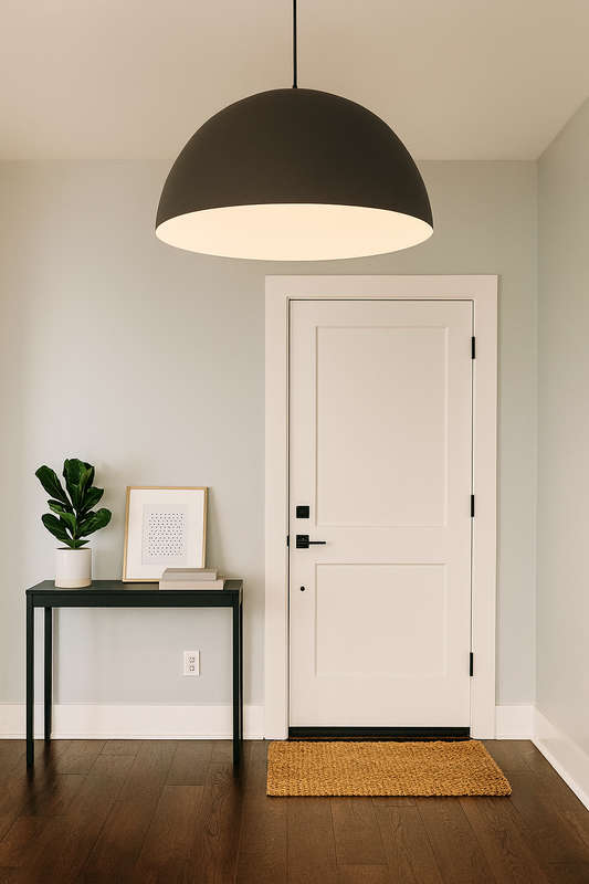 Small Sand Grey Pendant Light