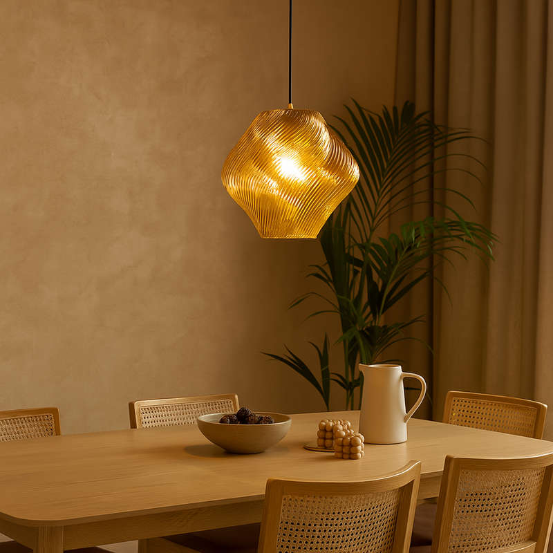 Medium Amber Gelato Pendant Light