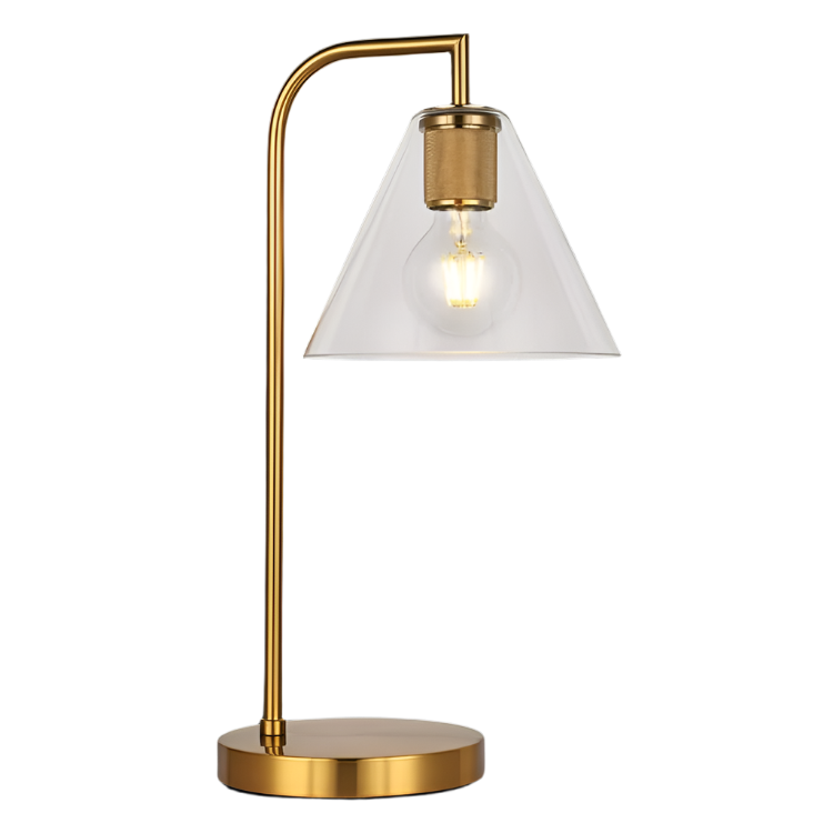 Jasper Gold Glass Table Lamp
