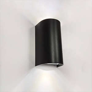 Spazio Evok Black Outdoor Wall Light - IP65
