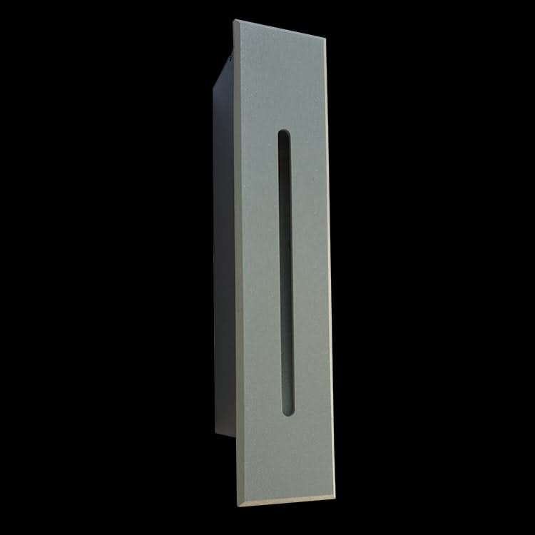 Vertical Grey LED Step Light - Recessed IP65