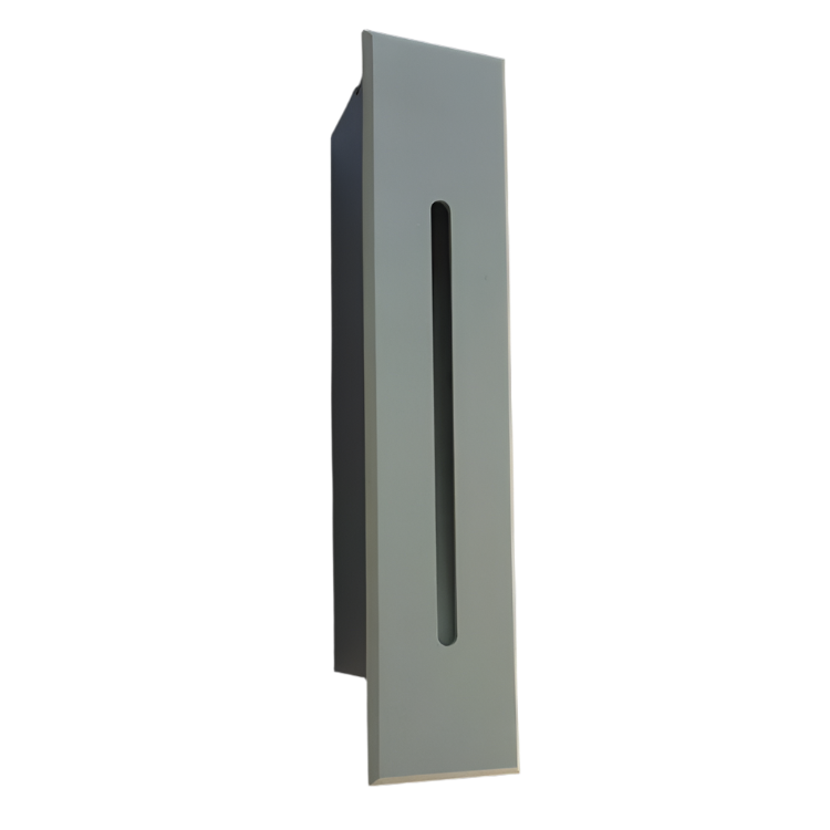Vertical Grey LED Step Light - Recessed IP65