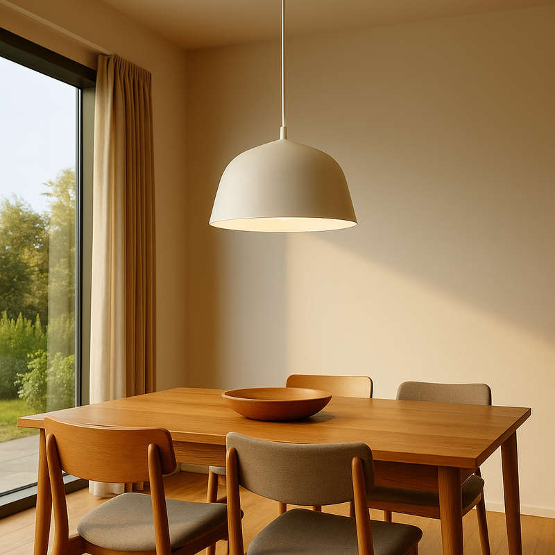 Cupcake White Pendant Light