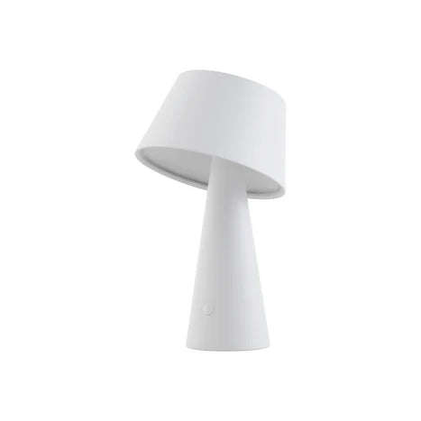 Fuji White Solar LED Table Lamp - Rechargeable & Dimmable