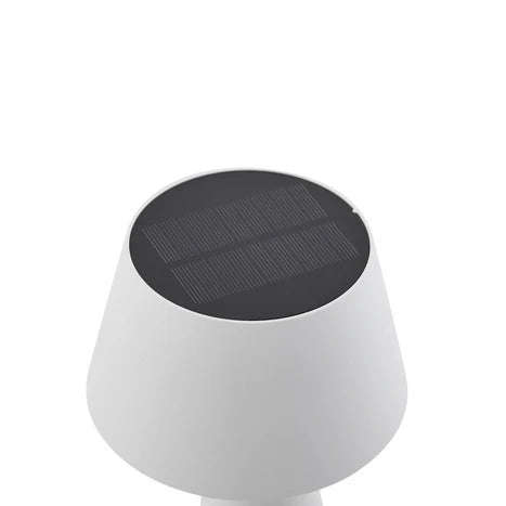 Fuji White Solar LED Table Lamp - Rechargeable & Dimmable