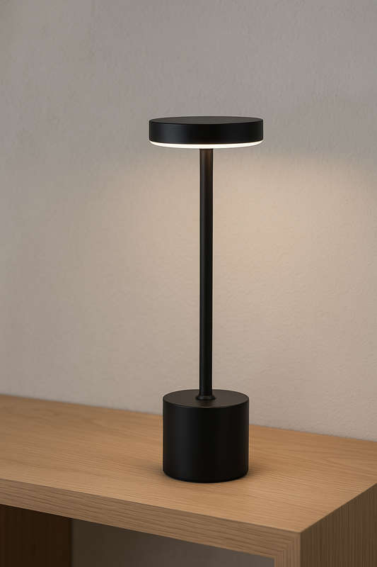 Vogue Black Rechargeable Table Lamp