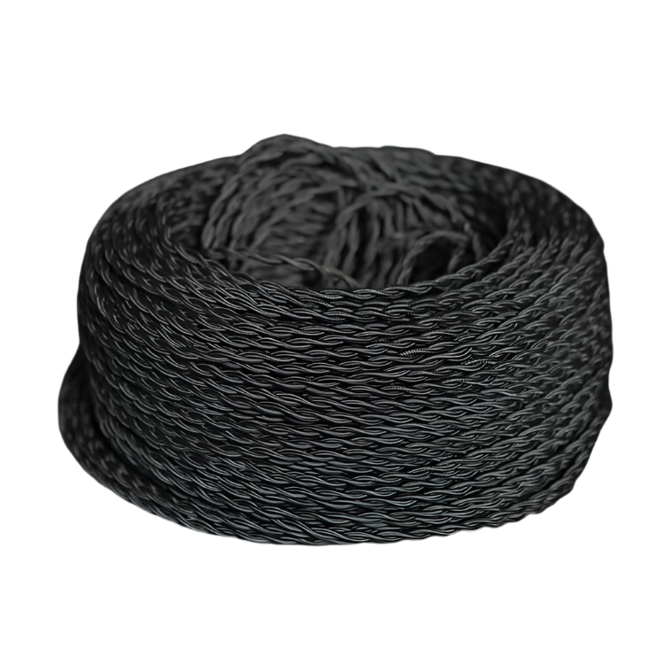 Black Flexible Electrical Cord 0.5 mmÂ² - Per Meter