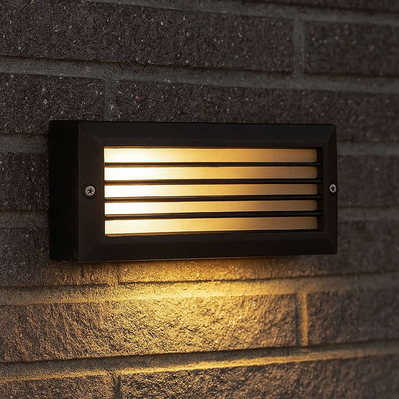 Matt Black Footlight - IP44