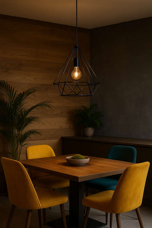 Black Prism Pendant Light