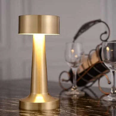 Golden Rechargeable LED Table Lamp
