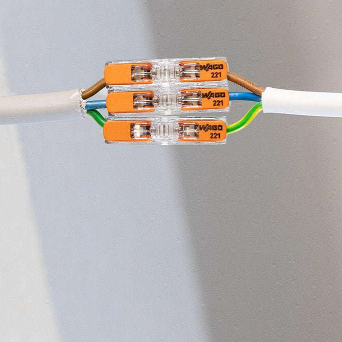 Wago 3 Way Splicing Connector - 12 Pack
