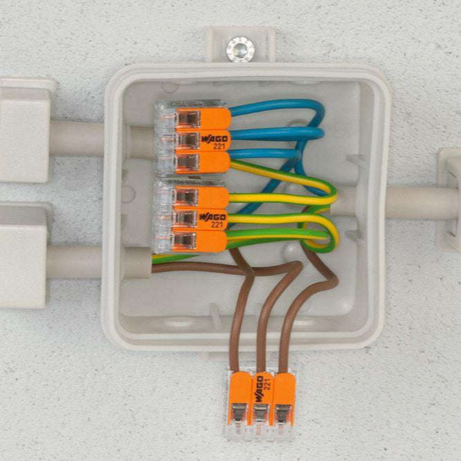 Wago 3 Way Splicing Connector - 12 Pack