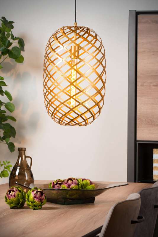 Nest Pendant Gold - Metal Wire Mesh