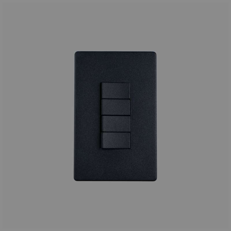 Black 4 Lever, 2 Way Switch