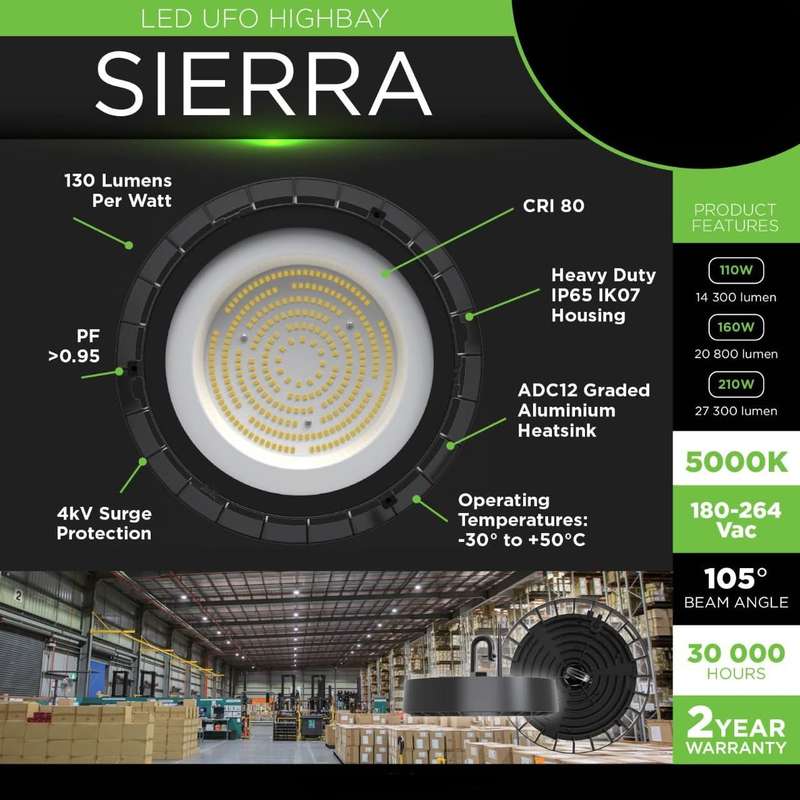 LED High Bay - Sierra 110W IP65