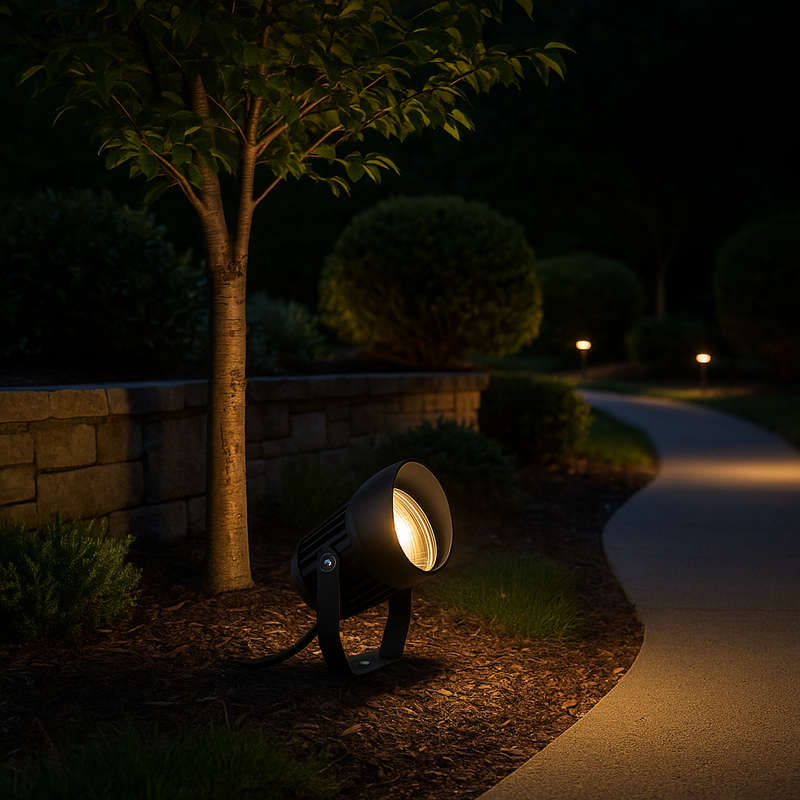 FORMA Black LED Outdoor Spot Light IP65 3000K