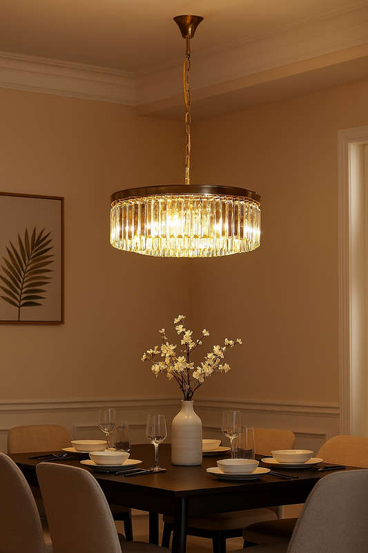 Westerford Gold & Crystal Chandelier
