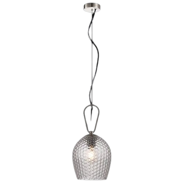 Cedar Clear Glass Pendant Light - Satin Nickel