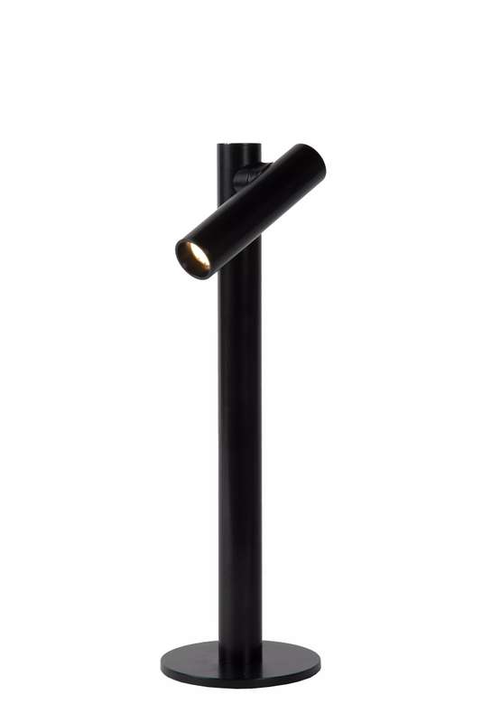 Zoom Rechargeable Black Table Lamp