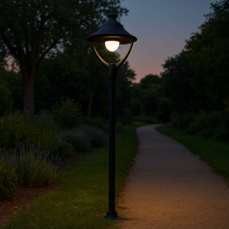 Beppe Black LED Outdoor Post Light IP65 Coastal