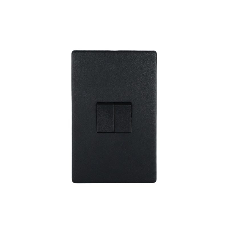 Black 2 Lever, 2 Way Switch