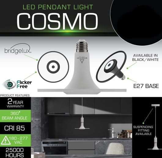 Cosmo White Pendant Light Bulb