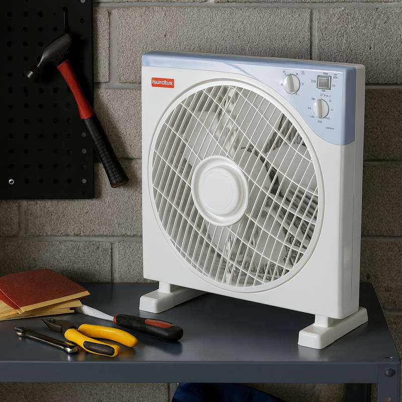 Plastic Box Fan 5 Blade