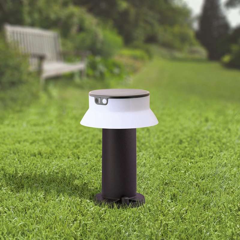 Felice Black LED Solar Bollard CTC