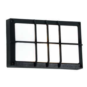 Black Outdoor Wall Light Die-Cast Aluminium IP44