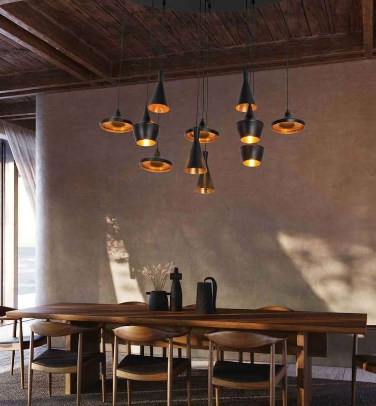Skyfall 11 Light Black & Gold LED Pendant