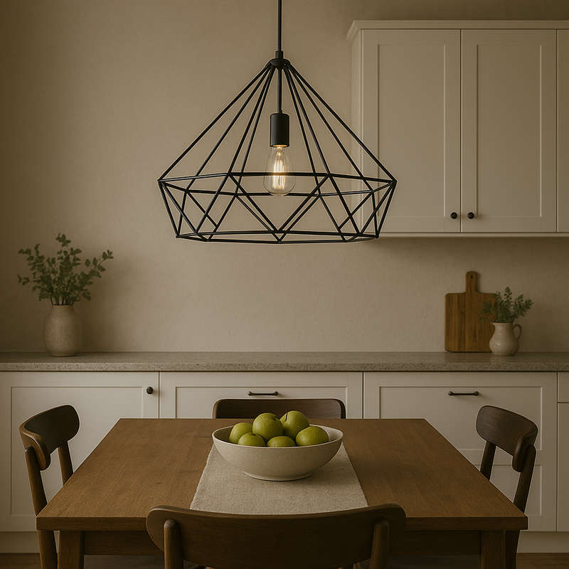 Leonardo Black Wire Pendant Light